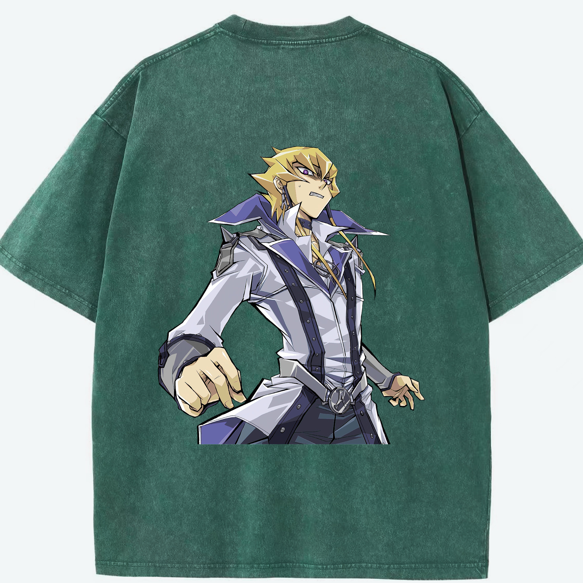 （画像用） 遊☆戯☆王 Yu-Gi-Oh! 綿100% ヴィンテージ風 半袖Tシャツ（背面プリント）